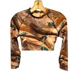 WET Turtle Print Long Sleeve Swim Shirt nwt